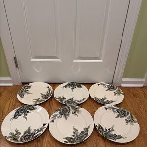 Set of 6 Tabletops Gallery Angela 11" Dinner Plates